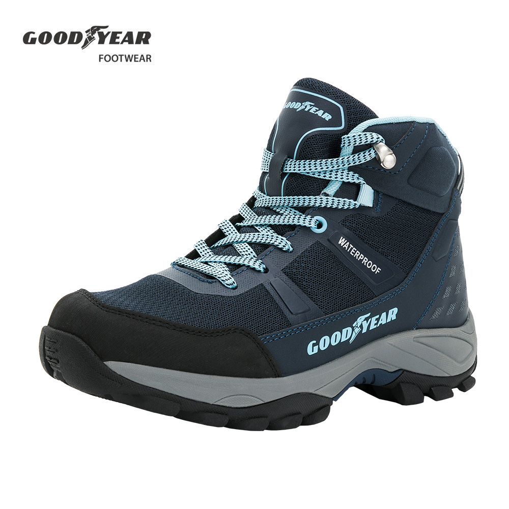 れ漾專用 Goodyear 固特異動態防水戶外鞋/女抓地防水耐磨避震藍(提頓