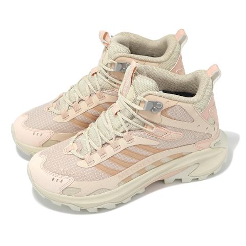 戶外鞋 Moab Speed 2 Mid GTX 女鞋 粉 防水 中筒 黃金大底 登山鞋 ML038506