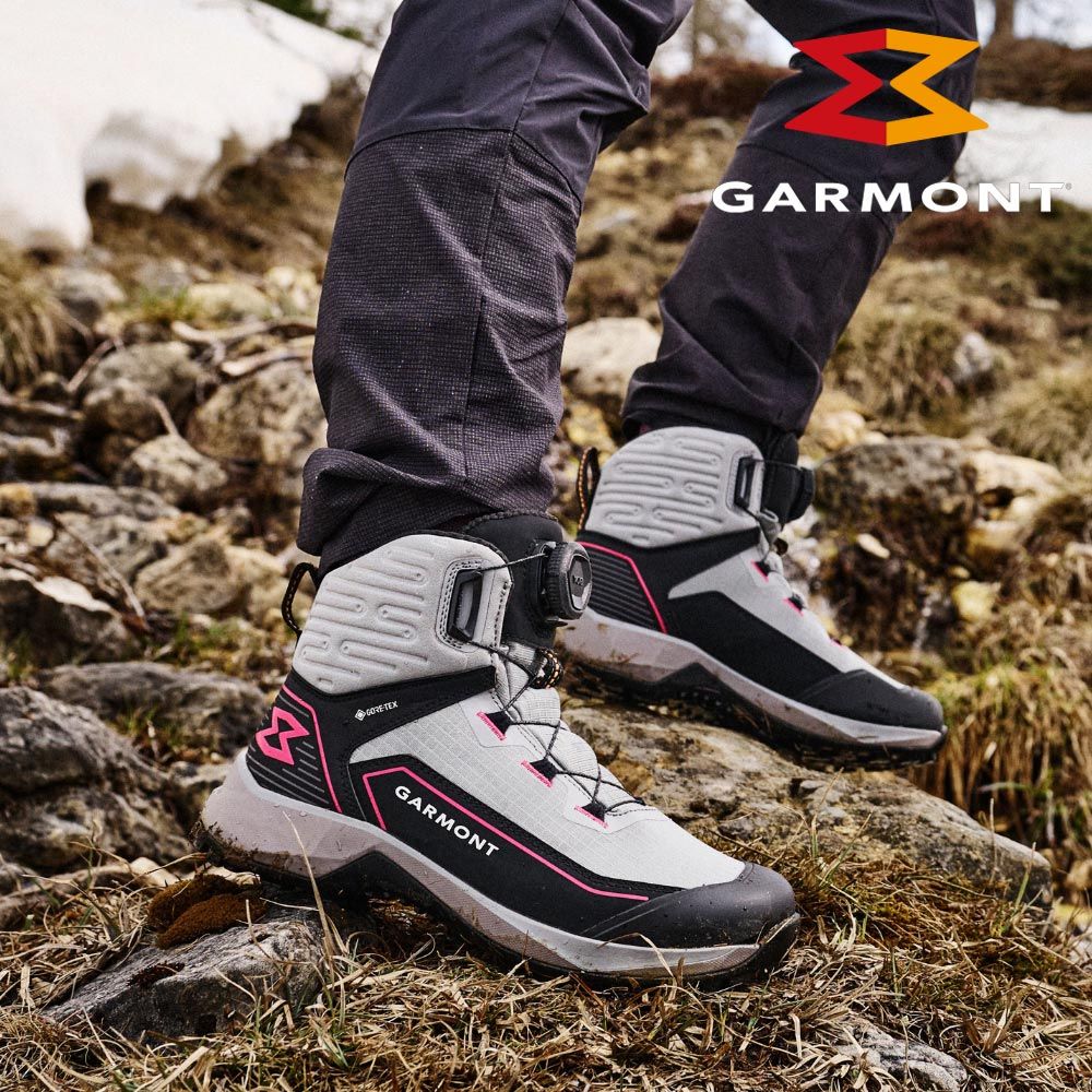 GARMONT 女款 GTX BOA 旋鈕中筒登山鞋 Trace MID WMS 002910 (S12002) 灰-黑