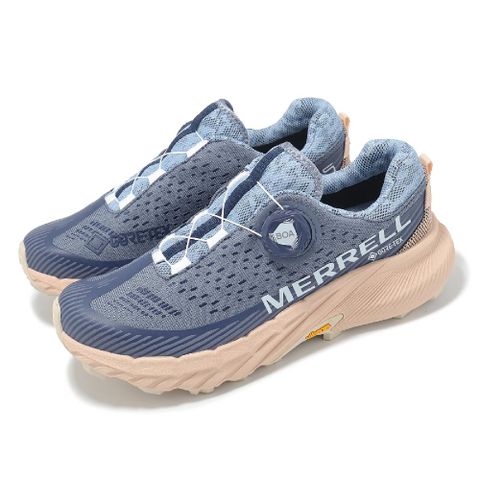越野跑鞋 Agility Peak 5 Boa GTX 女鞋 藍 粉 旋鈕 橡膠大底 戶外 ML068360