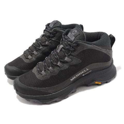 戶外鞋 Moab Speed Mid GTX 女鞋 極致黑 防水 黃金大底 反光 登山鞋 郊山 ML067174