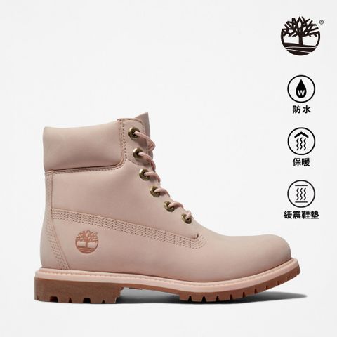 Timberland 女款淺粉色Timberland R Premium防水6吋靴｜A5SRF662