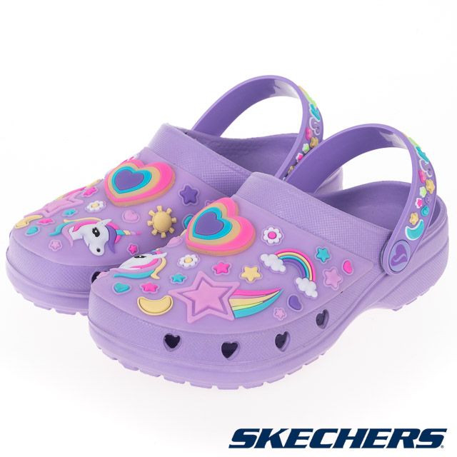 SKECHERS  童鞋 女童系列 涼拖鞋 HEART CHARMER - 308406LLVMT