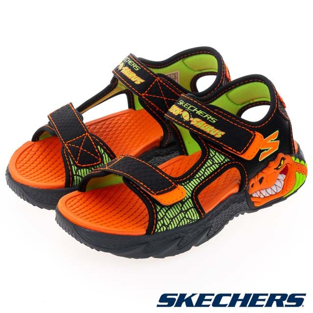 SKECHERS  男童系列 涼拖鞋 CREATURE-SPLASH - 400614LBKOR