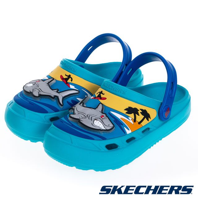 SKECHERS  童鞋 男童涼拖鞋系列 SWIFTERS II - 406711LTLBL