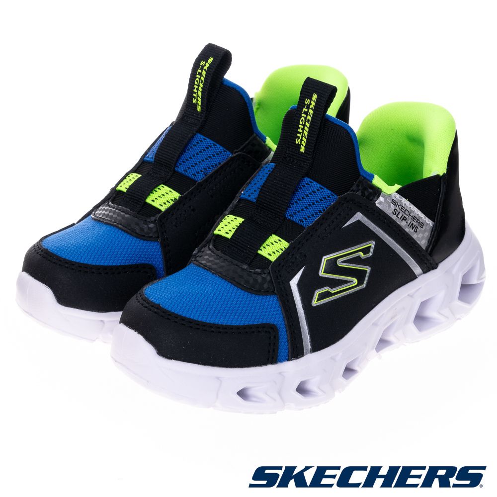 SKECHERS 斯凱奇 童鞋 男嬰童系列燈鞋 瞬穿舒適科技 HYPNO-FLASH 2.0 - 403830NBBLM