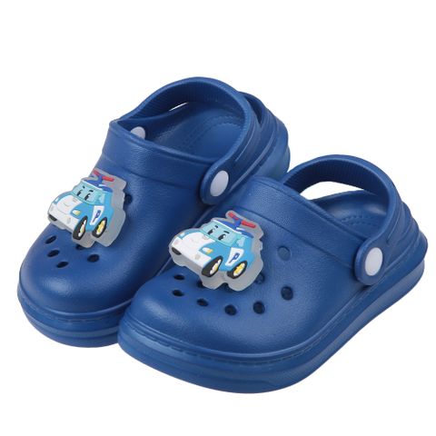 《布布童鞋》 POLI救援小英雄波力深藍色兒童電燈布希鞋(15~18公分) [ B4E316B ]