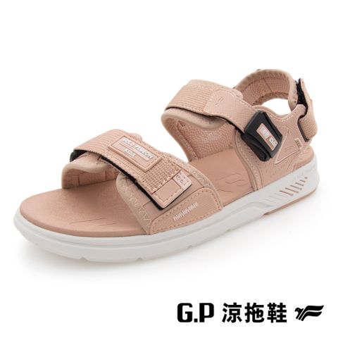 G.P 啟蒙 【 兒童簡約輕羽量磁扣兩用涼拖鞋】G9525B-46 玫瑰粉 (SIZE:31-35 共三色)