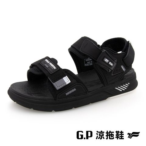 G.P 啟蒙 【 兒童簡約輕羽量磁扣兩用涼拖鞋】G9526B-10 黑色 (SIZE:26-30 共二色)