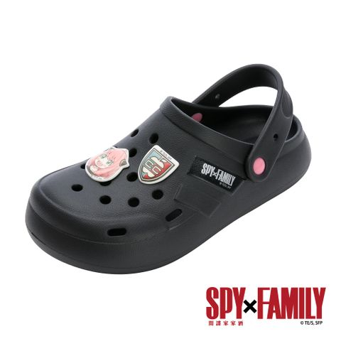 K shoes 【SPYFAMILY】間諜家家酒 女鞋 輕量布希洞洞鞋 霧黑/SFWP49900