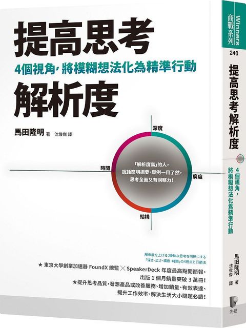 提高思考解析度4個視角將模糊想法化為精準行動