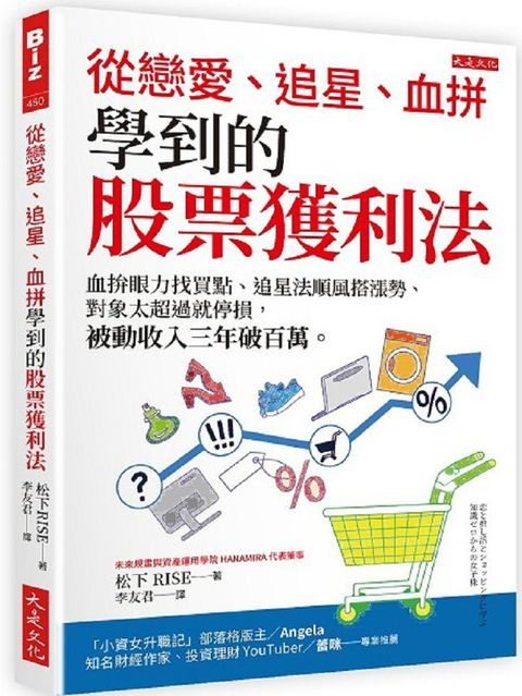 從戀愛、追星、血拚學到的股票獲利法：血拚眼力找買點、追星法順風搭漲勢、對象太超過就停損，被動收入三年破百萬。