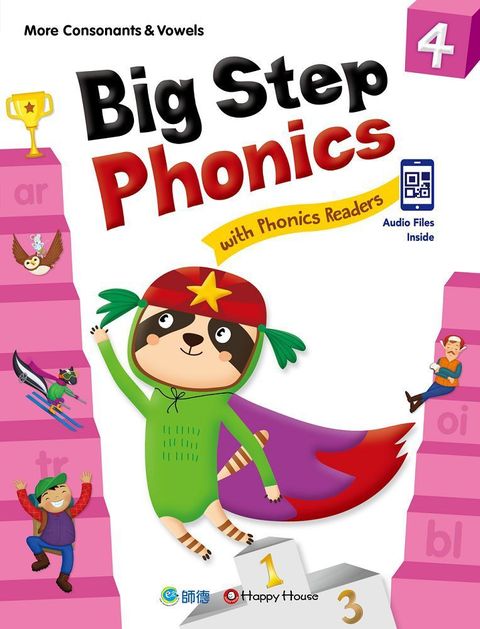 Big Step Phonics with Phonics Readers 4（課本＋練習本＋線上資源）（附QR CODE音檔隨掃即聽）