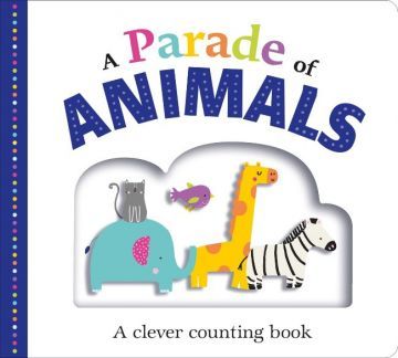 Picture Fit Board Books: A Parade of Animals  巧妙色彩書-動物大遊行（外文書）(精裝)