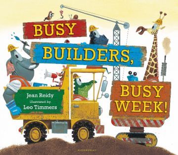 Busy Builders, Busy Week!建築工忙碌的一周（厚頁書）（外文書）