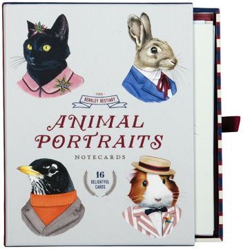 Berkley Bestiary Animal Portrait Greeting Card Assortment  動物肖像插畫卡片（精美盒裝）（外文書）