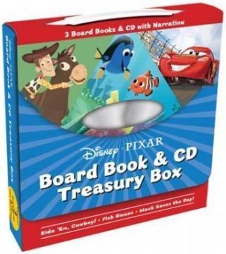  Disney Pixar Board Book & CD Treasury Box  迪士尼&bull;皮克斯電影厚頁書＆CD盒（外文書）