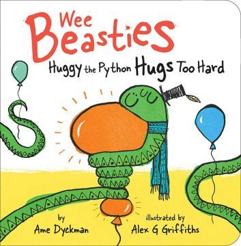 Huggy the Python Hugs Too Hard  愛抱抱的哈吉小蟒蛇（互動書）厚頁書（外文書）