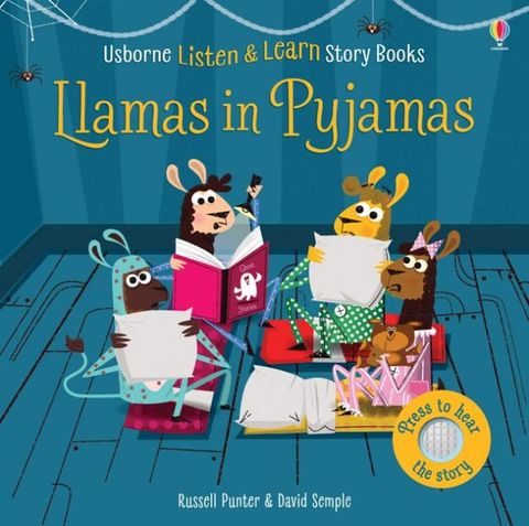 Llamas in pyjamas  駱馬的睡衣派對（音效書）厚頁書（外文書）