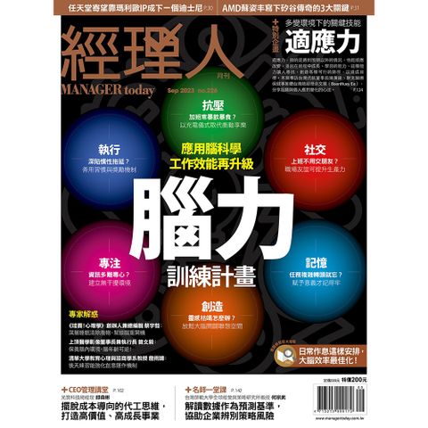 經理人月刊 一年12期禮券六選一