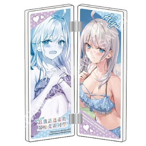 不時輕聲地以俄語遮羞的鄰座艾莉同學（原作）迷你壓克力屏風 A