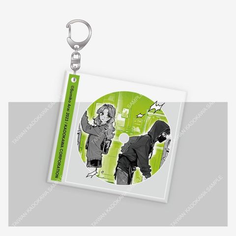 我在意的對象並不是男人（原作）復古專輯封面風壓克力鑰匙圈 B