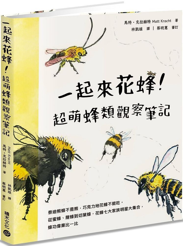  一起來花蜂！超萌蜂類觀察筆記：泰迪熊蜂不是熊，巧克力地花蜂不能吃，從蜜蜂、隧蜂到切葉蜂，花蜂七大家族明星大集合，蜂功偉業比一比