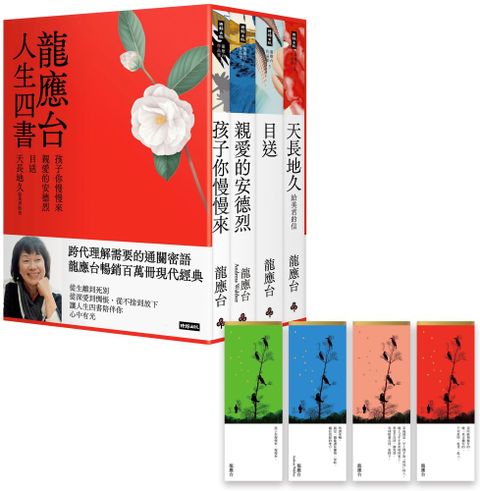 龍應台人生四書（限量禮盒組）孩子你慢慢來、親愛的安德烈、目送、天長地久