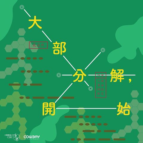 大部分解，開始