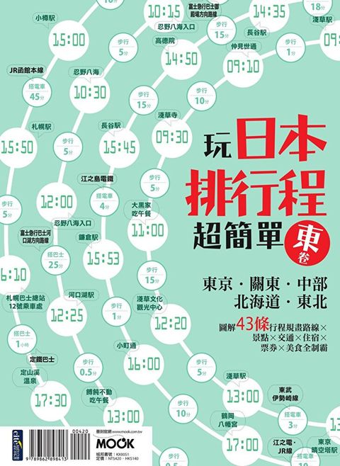 玩日本排行程超簡單【東卷】：東京．關東．中部．北海道．東北（讀墨電子書）