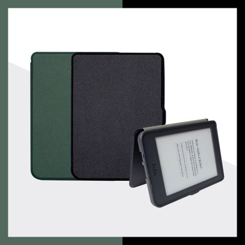 【BOJI波吉】樂天Kobo nia 6吋 全方位保護 電子書閱讀器 防摔保護殼 自動休眠保護套 黑色