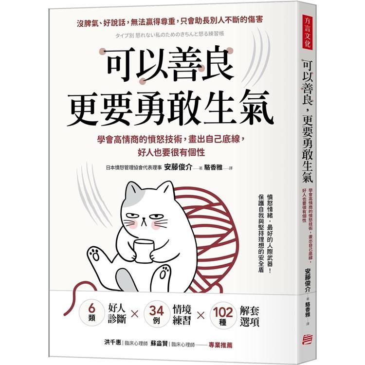  可以善良，更要勇敢生氣：學會高情商的憤怒技術，畫出自己底線，好人也要很有個性