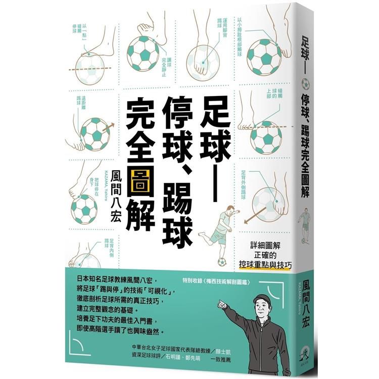  足球—停球、踢球完全圖解：掌握「停球、踢球、運球」的技巧