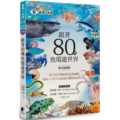 跟著80種魚環遊世界：從大西洋領航鯨到南極磷蝦，探索六大洋不同深度的80種海洋居民