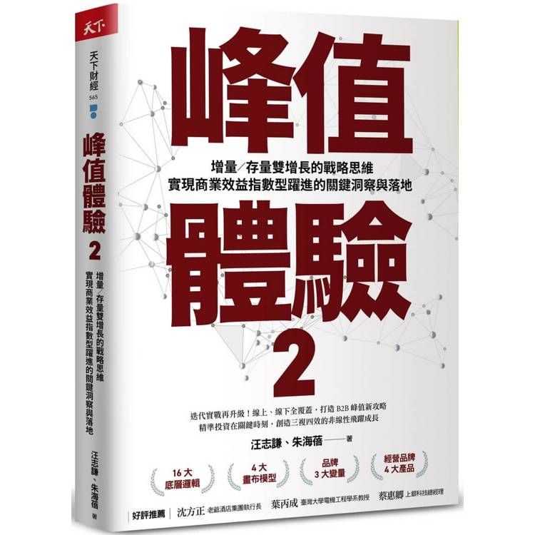  峰值體驗2：增量存量雙增長的戰略思維，實現商業效益指數型躍進的實現商業效益關鍵洞察與落地