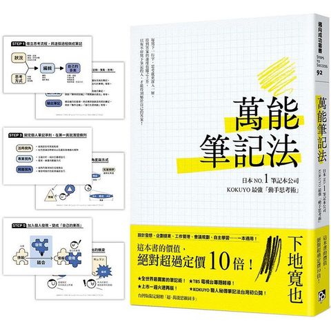 萬能筆記法：日本NO.1筆記本公司KOKUYO最強「動手思考術」！【台灣版限定附贈「超．萬能思維圖卡」】