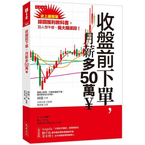 收盤前下單，月薪多50萬¥：史上最簡單線圖獲利教科書，別人想午餐、我大賺波段！