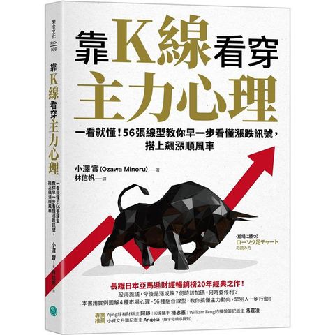 靠K線看穿主力心理：一看就懂！56張線型教你早一步看懂漲跌訊號，搭上飆漲順風車