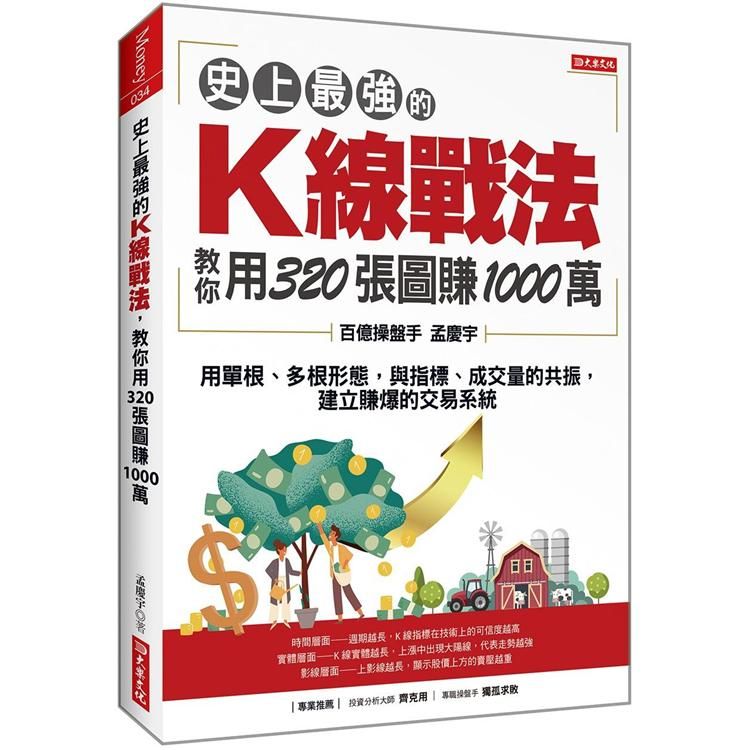  史上最強的K線戰法，教你用320張圖賺1000萬：用單根、多根形態，與指標、成交量的共振，建立賺爆的交