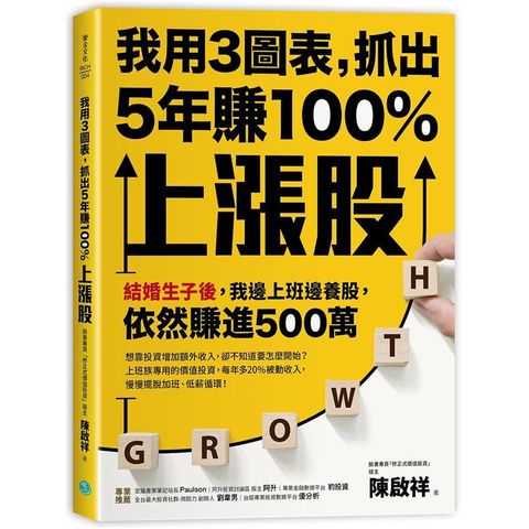 我用3圖表，抓出5年賺100%上漲股：結婚生子後，我邊上班邊養股，依然賺進500萬