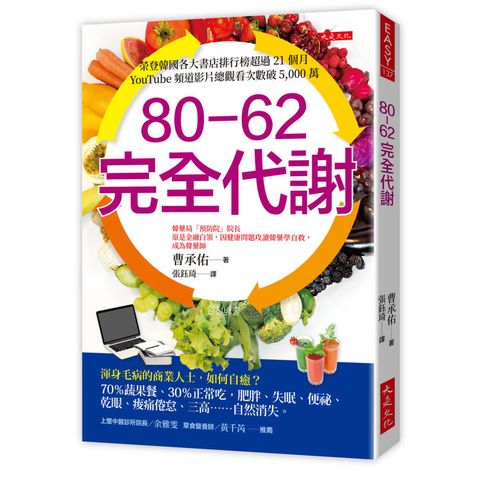80-62 完全代謝：渾身毛病的商業人士，如何自癒？70％蔬果餐、30％正常吃，肥胖、失眠、便祕、乾眼、痠