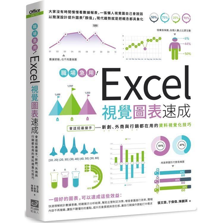  職場急用！Excel視覺圖表速成：會這招最搶手，新創、外商與行銷都在用的資料視覺化技巧