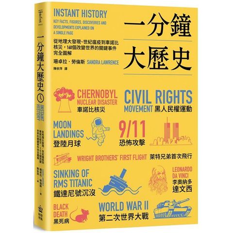 一分鐘大歷史：從地理大發現、世紀瘟疫到車諾比核災，160個改變世界的關鍵事件完全圖解