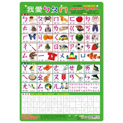 我愛ㄅㄆㄇ掛圖(平式)