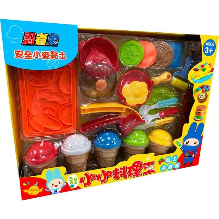  忍者兔安全小麥黏土：小小料理王遊戲組