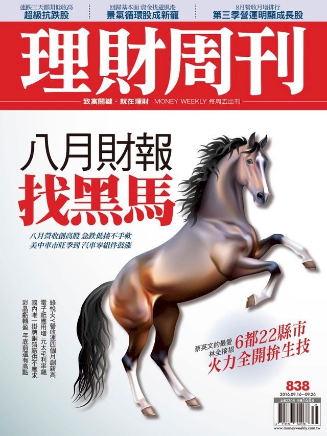  理財周刊第838期：八月財報 找黑馬(Kobo/電子書)