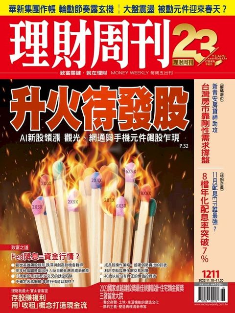 理財周刊1211期：升火待發股 AI新股領漲 觀光、網通與手機元件飆股乍現(Kobo/電子書)
