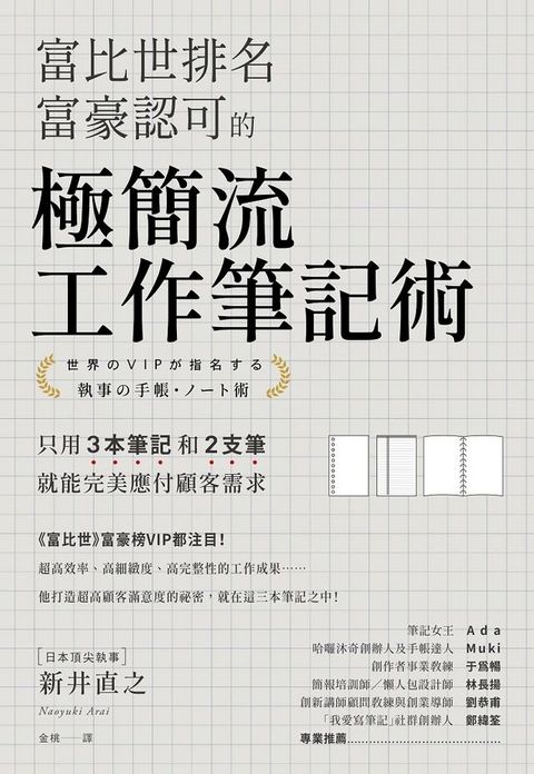富比世排名富豪認可的極簡流工作筆記術