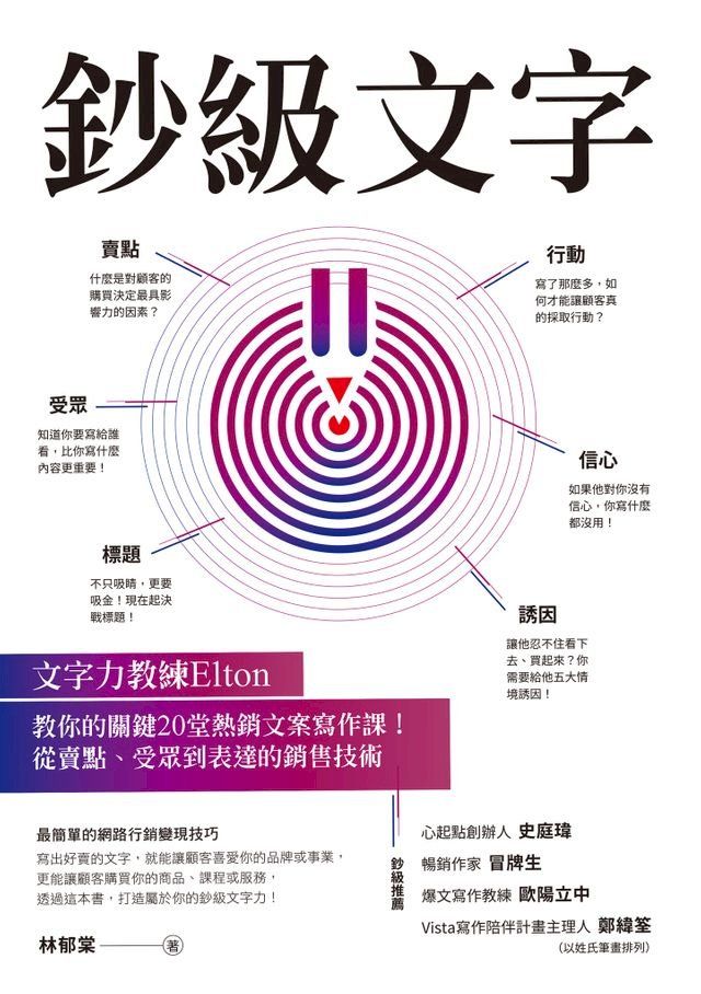  鈔級文字：文字力教練Elton教你的關鍵20堂熱銷文案寫作課！從賣點、受眾到表達的銷售技術(Kobo/電子書)