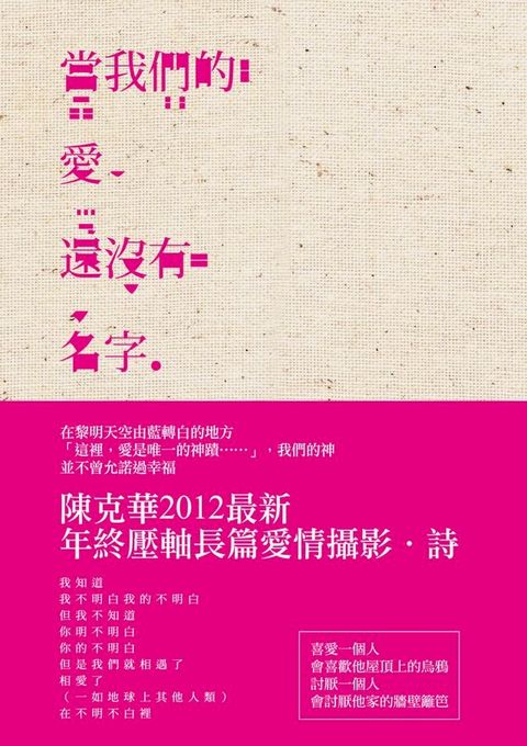 當我們的愛還沒有名字（102年國立台灣文學館文學好書推薦）(Kobo/電子書)